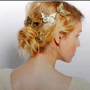 (BI) butterfly hair clip
